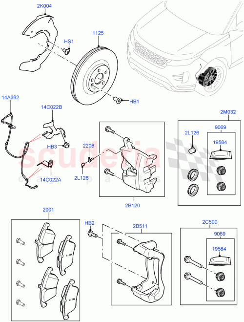 Part Diagram for Land Rover LR115018