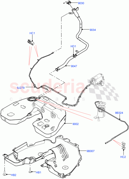 Part Diagram for Land Rover LR136780