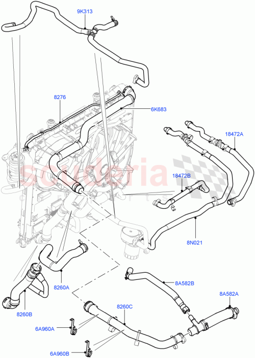Part Diagram for Land Rover LR057615