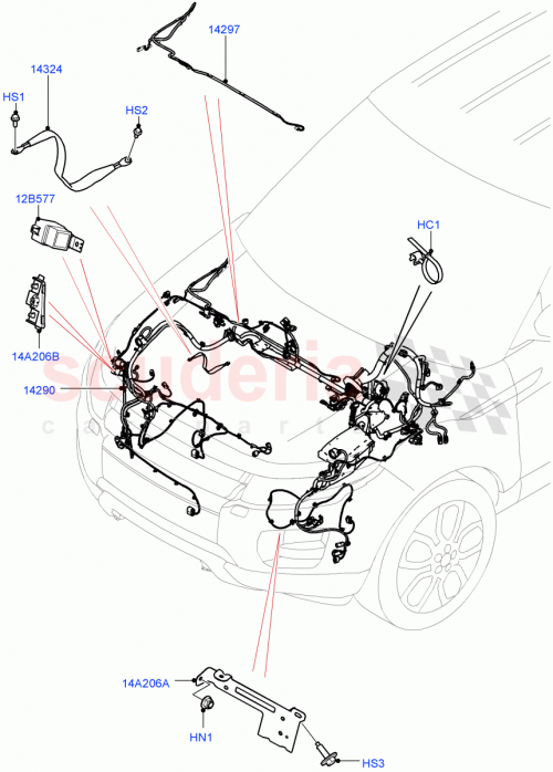 Part Diagram for Land Rover LR098323