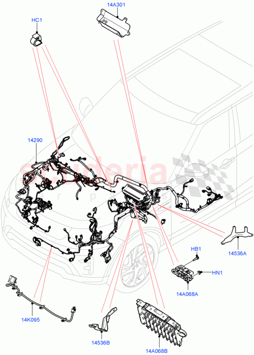 Part Diagram for Land Rover LR171307