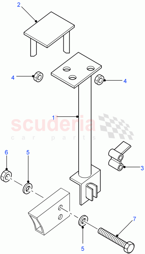 Part Diagram for Land Rover AFB710210