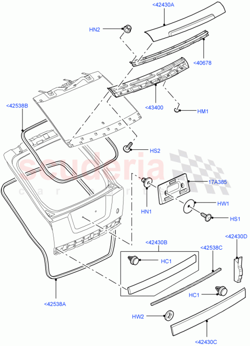 Part Diagram for Land Rover DYC101420