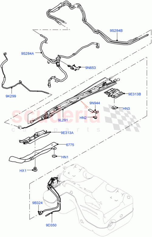 Part Diagram for Land Rover LR091590