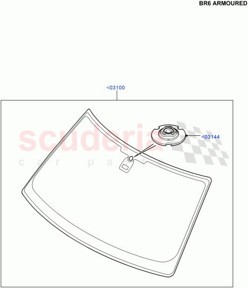 Part Diagram for Land Rover CMB500090