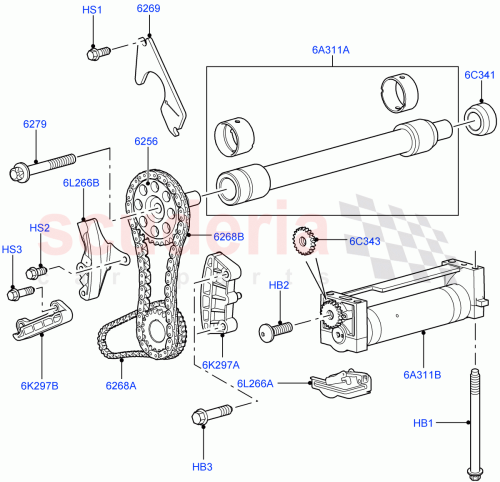 Part Diagram for Land Rover 3045334