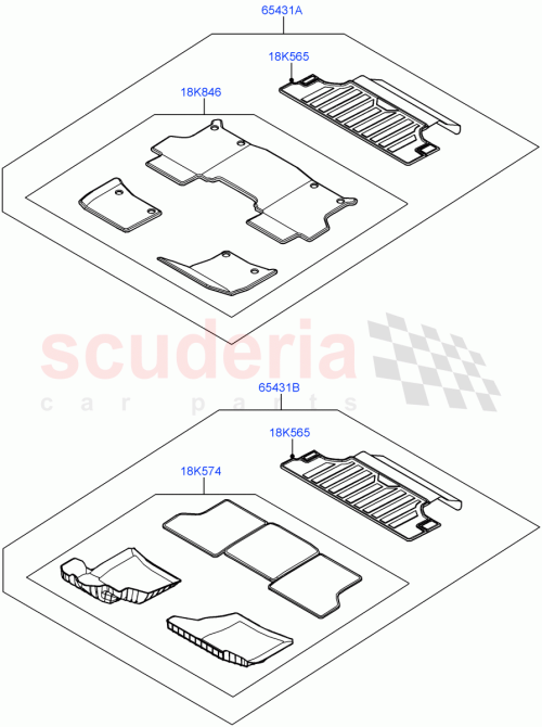 Part Diagram for Land Rover VPLE90INT01