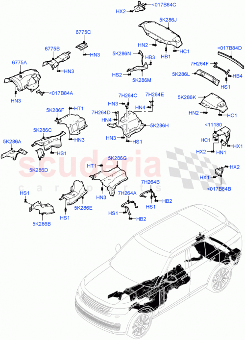 Part Diagram for Land Rover LR168657