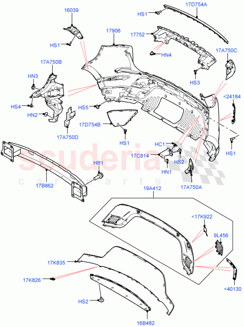 Part Diagram for Land Rover LR155575
