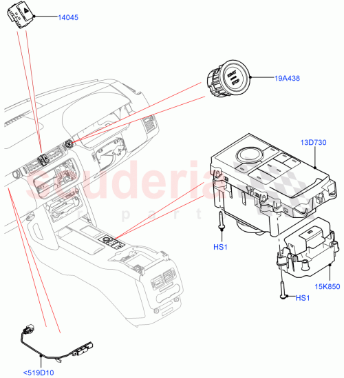 Part Diagram for Land Rover LR116392