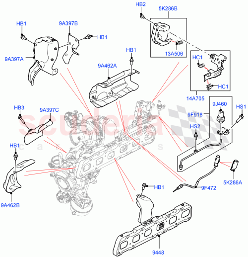 Part Diagram for Land Rover LR128751