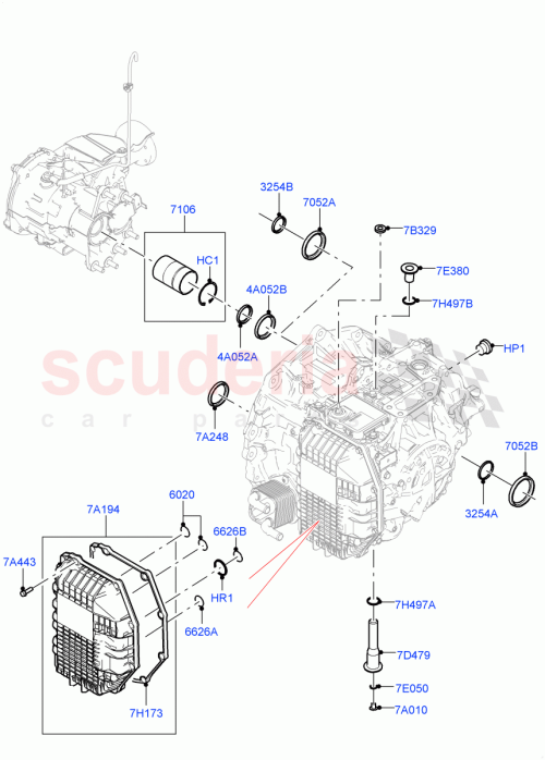 Part Diagram for Land Rover LR127852