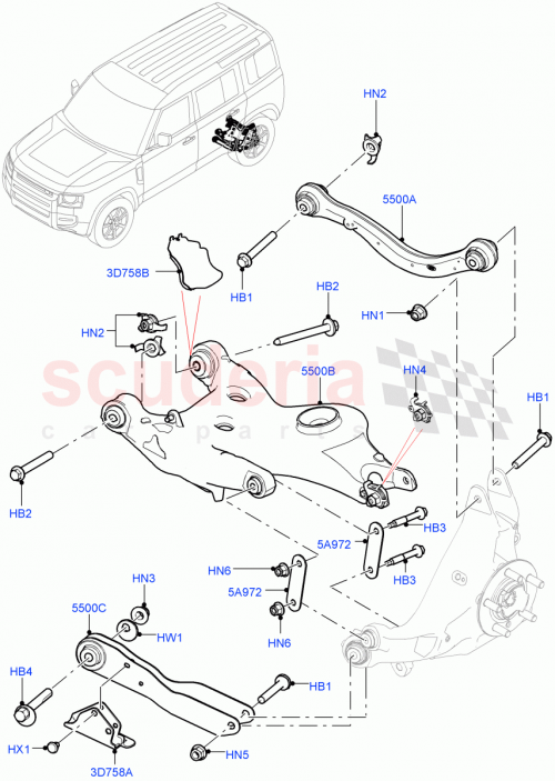 Part Diagram for Land Rover LR129075