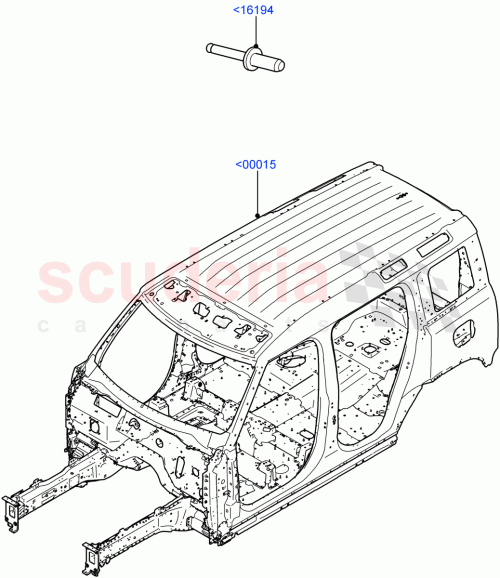 Part Diagram for Land Rover LR131229