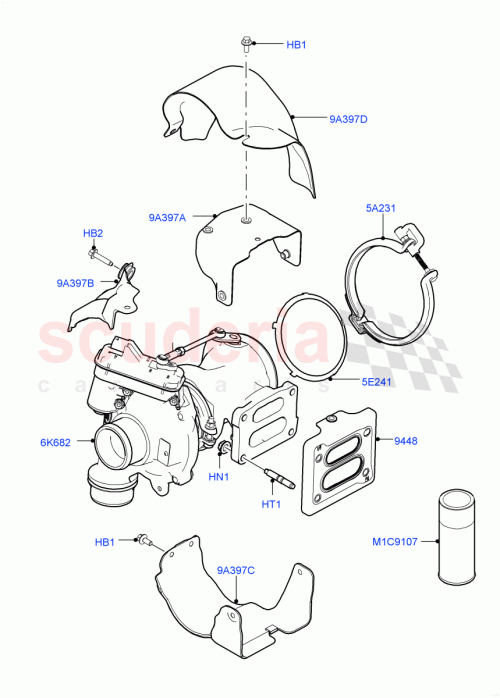 Part Diagram for Land Rover LR091549