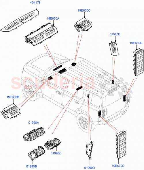Part Diagram for Land Rover LR164732