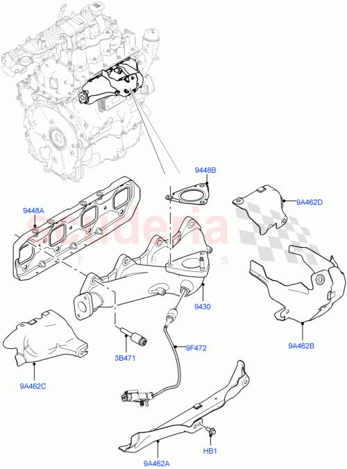 Part Diagram for Land Rover LR104016
