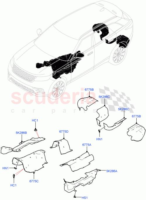 Part Diagram for Land Rover LR092571