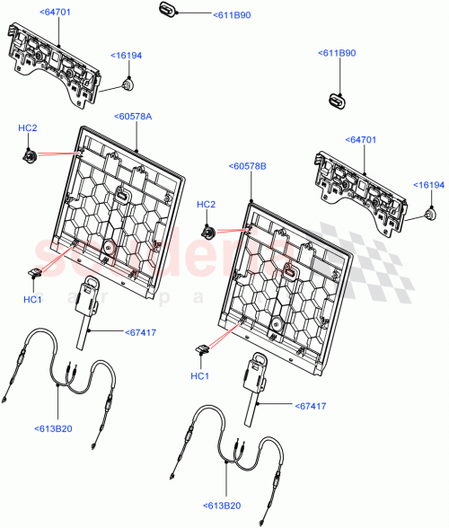 Part Diagram for Land Rover LR059483