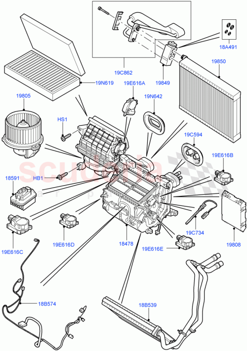 Part Diagram for Land Rover LR015491