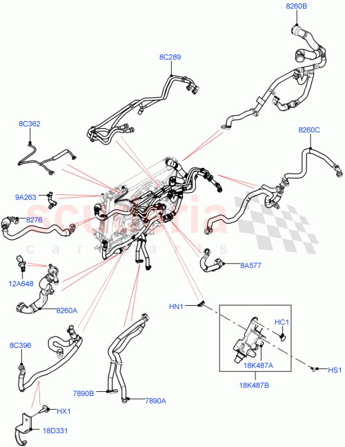 Part Diagram for Land Rover LR112858