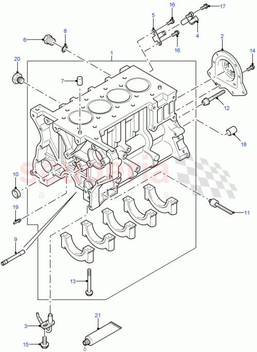 Part Diagram for Land Rover LR005595