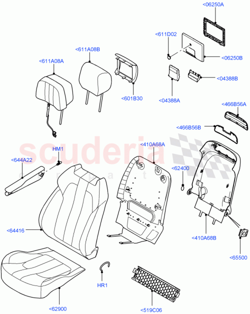 Part Diagram for Land Rover LR056836