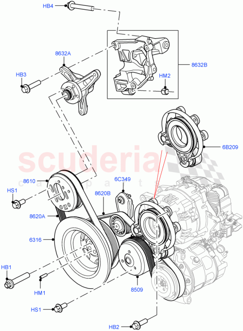 Part Diagram for Land Rover LR123071