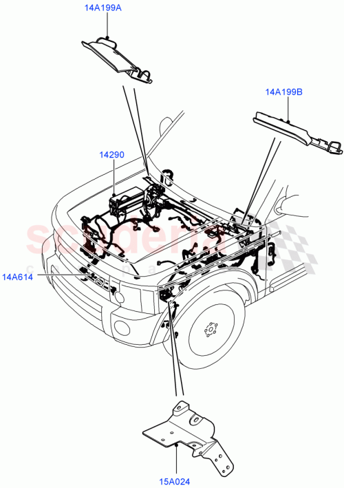 Part Diagram for Land Rover LR087218