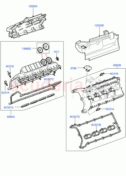 Part Diagram for Land Rover LR187029