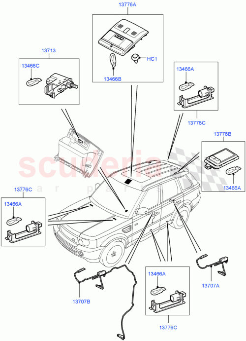 Part Diagram for Land Rover XDE500770NUG