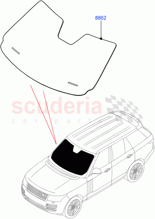 Part Diagram for Land Rover VPLGS0487