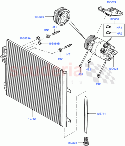 Part Diagram for Land Rover LR079504