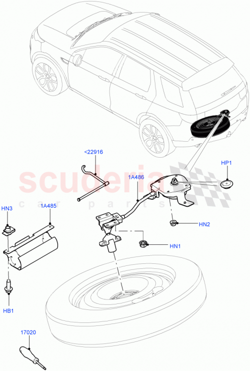 Part Diagram for Land Rover LR072506