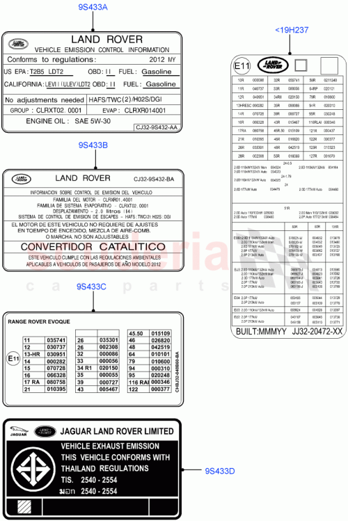 Part Diagram for Land Rover LR028231