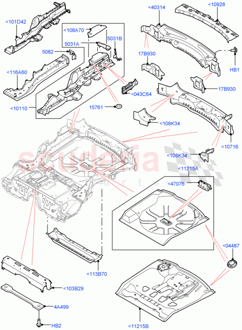 Part Diagram for Land Rover LR080173