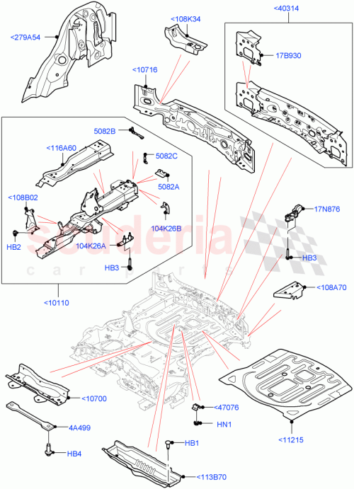 Part Diagram for Land Rover LR117157