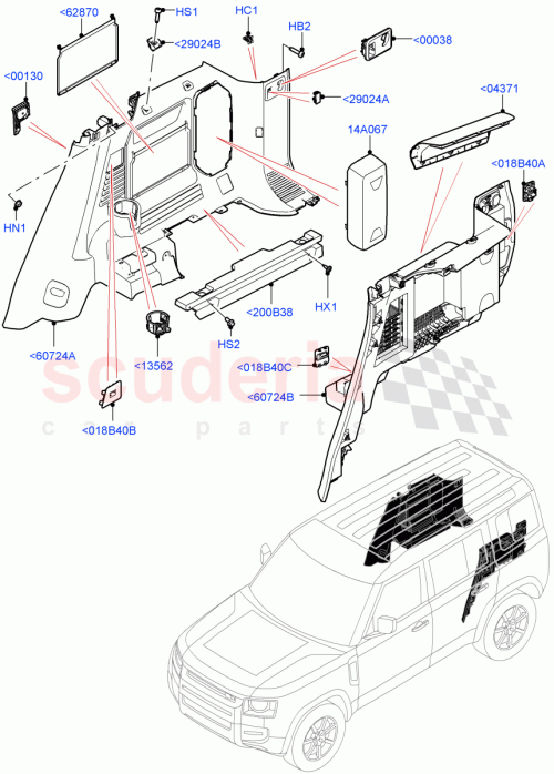 Part Diagram for Land Rover LR163879