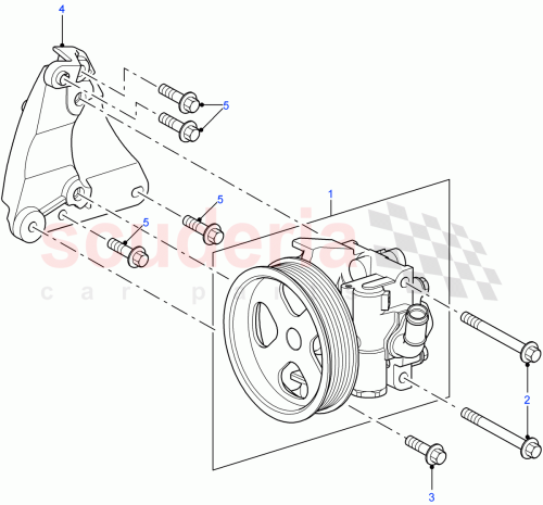 Part Diagram for Land Rover QVU500380