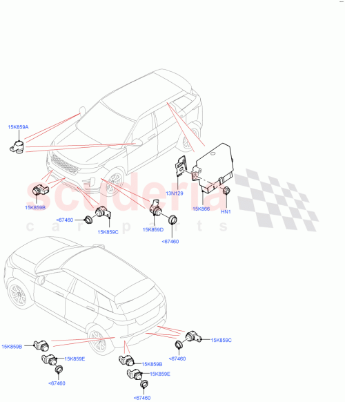 Part Diagram for Land Rover LR100225