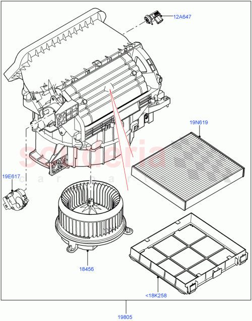 Part Diagram for Land Rover LR082161