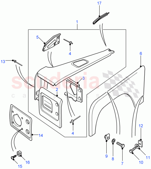 Part Diagram for Land Rover 3900L