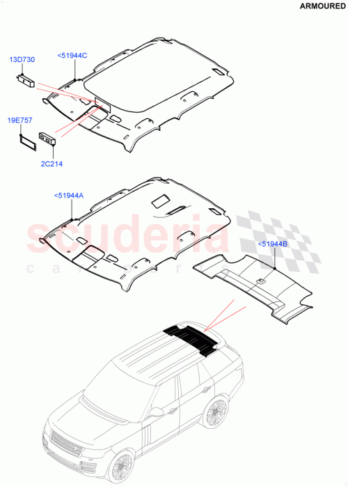 Part Diagram for Land Rover LR075813