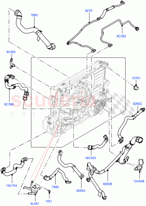 Part Diagram for Land Rover LR140973