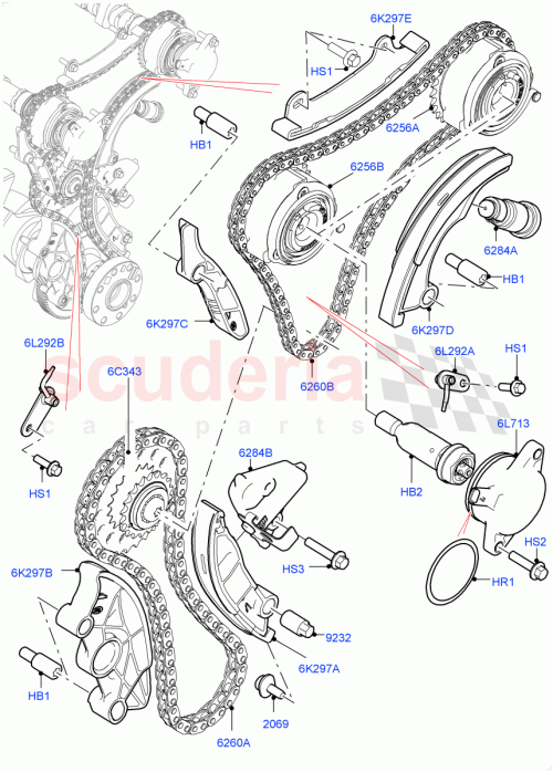 Part Diagram for Land Rover LR091750