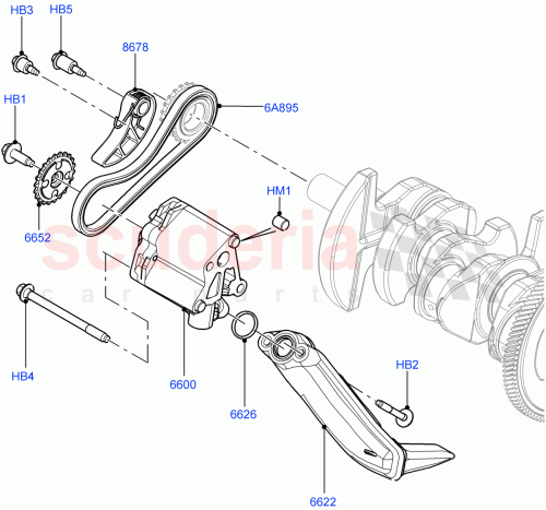 Part Diagram for Land Rover LR004505