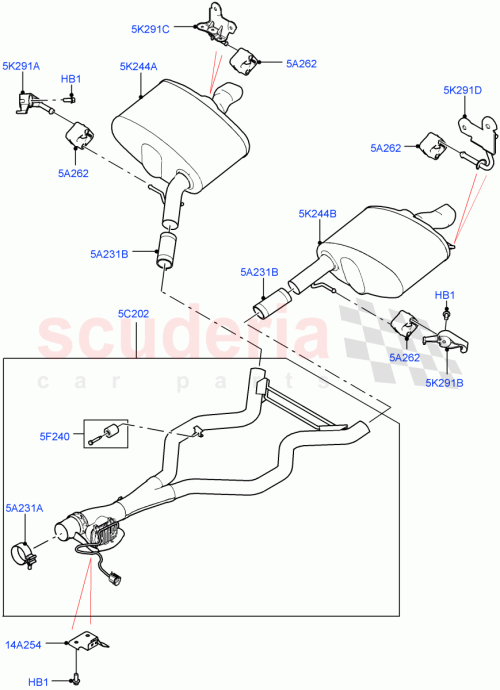 Part Diagram for Land Rover LR087160