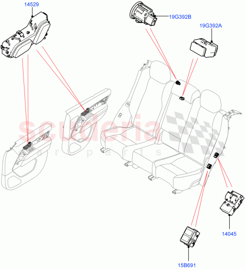 Part Diagram for Land Rover LR156500