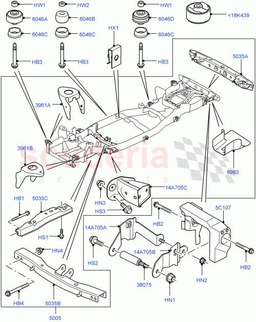 Part Diagram for Land Rover RQU500381