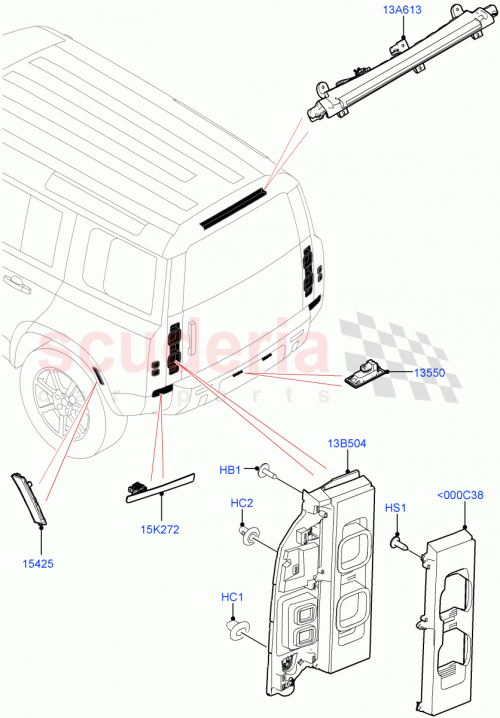 Part Diagram for Land Rover LR181021